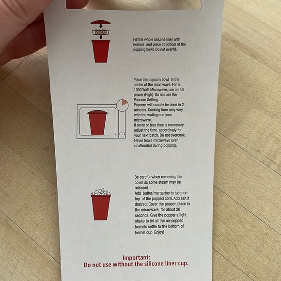 Joie microwave popcorn maker red container store - Picture 6 of 7